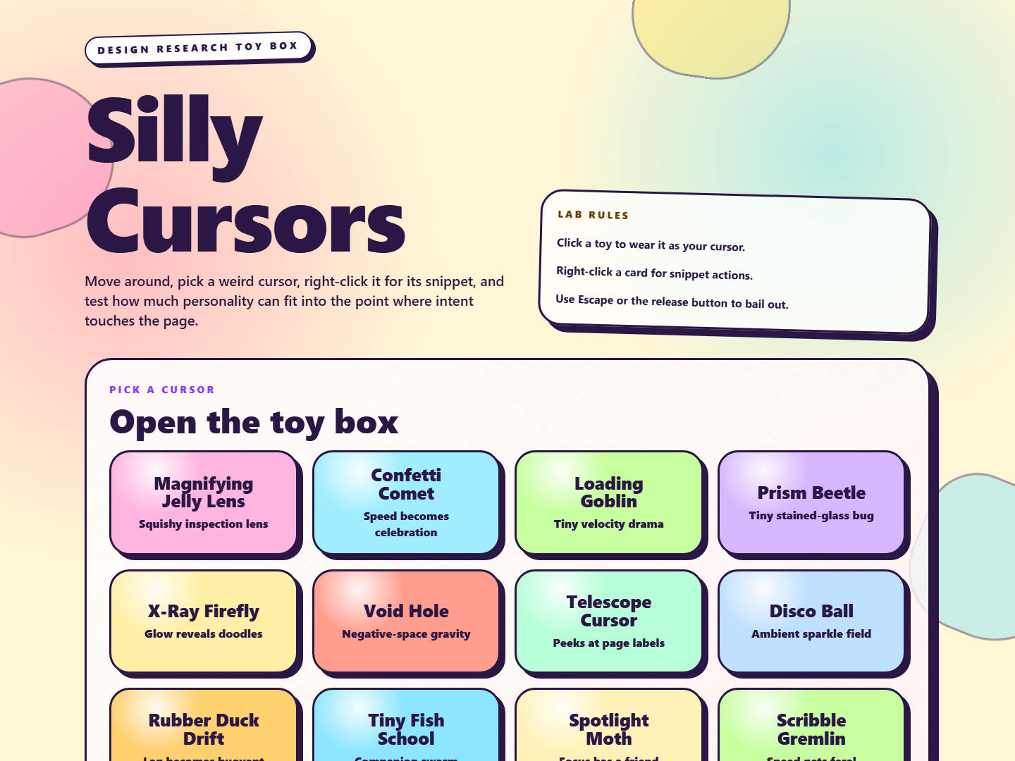 Silly Cursors