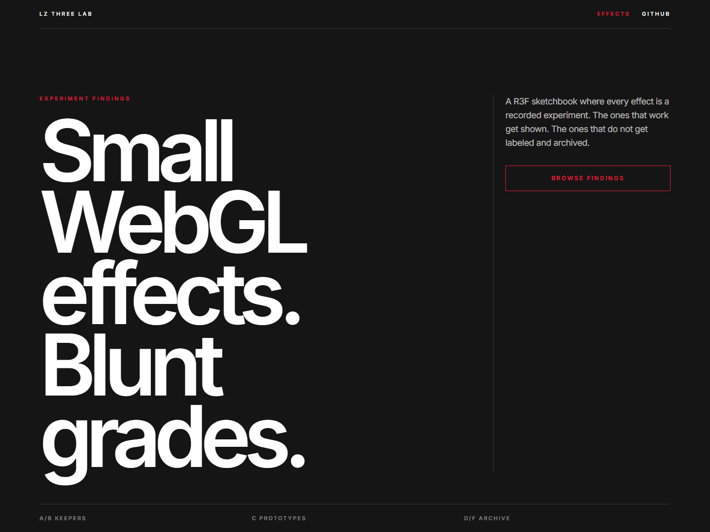 Three.js Effect Library